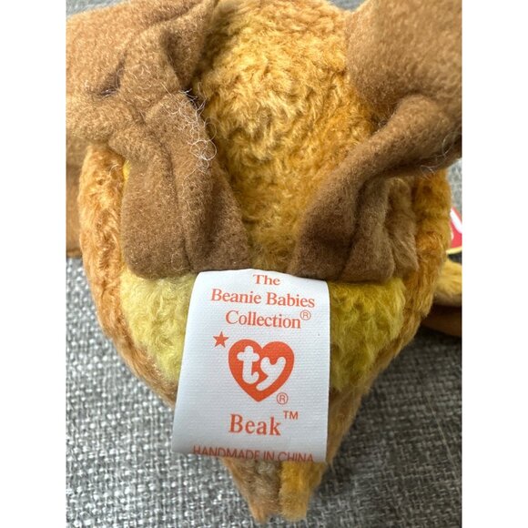 Ty Beanie Babies Beak Stuffed Plush Animal 1998 Retired Collectible - Picture 5 of 9